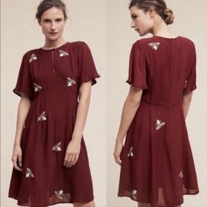 Moulinette Souers Embroidered Dragonfly Dress